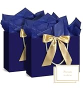 JMANNI Gift Bags, Medium Gift Bags with Tissue Paper, 2Pcs Gift Bags Medium Size with Handle and ...