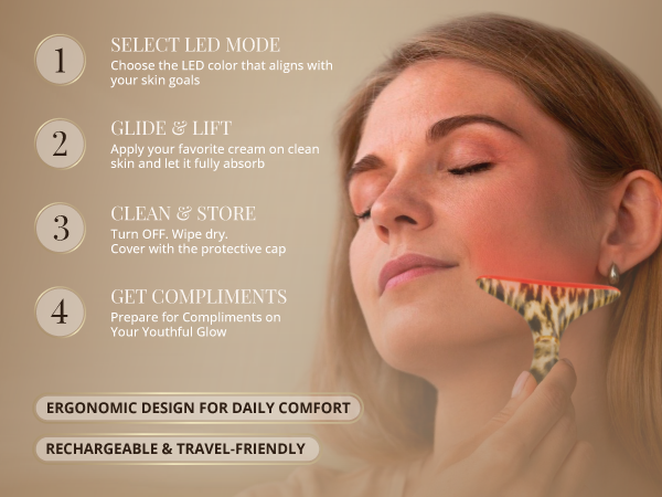 GLO24K Red Light Face & Neck Beauty Device