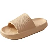 HUXMEYSON Cloud Slippers for Women and Men, Pillow Slippers Super Soft, Thick Sole Slides for Wom...