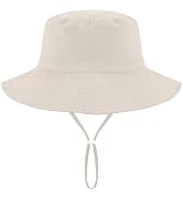 Doitory Sun Hat for Kids,Bucket Hats Boys Girls,Summer Beach Fishing Safari Hat,with UPF 50+ Sun ...