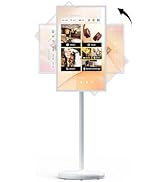 Eyoyo Portable Smart TV on Wheels - 32 Inch 1080P Rolling Mobile Touch Screen Monitor, Giant Tabl...