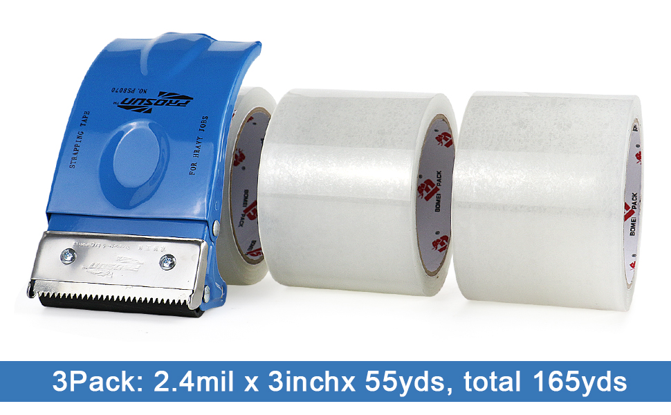 3 inch wide Clear tape
