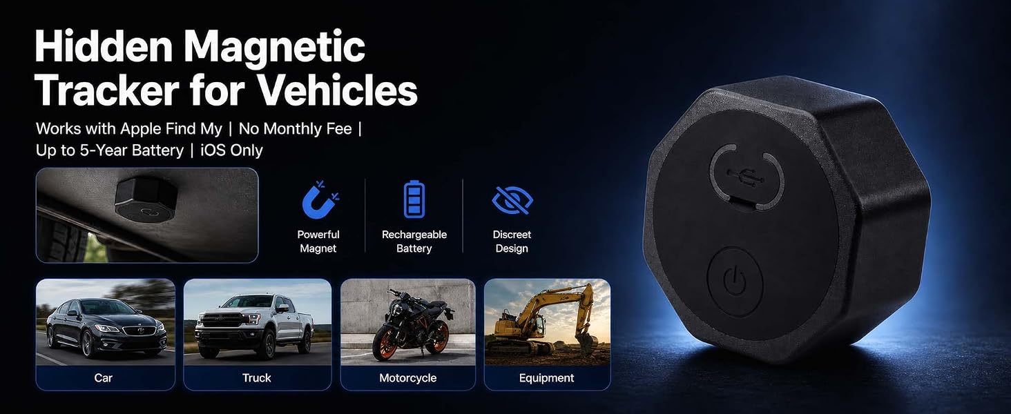 Hidden Magnetic Tracker for Vehicles