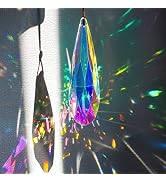 H&D HYALINE & DORA 120mm Hanging Window Crystal Teardrop Prism, Suncatcher Crystal Light Catcher,...
