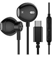 ACAGET USB C Headphones, Samsung S21 Ultra Earbuds Wired Earphone for Android Semi in Ear USB Typ...