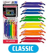 uLace Classic No-Tie Shoelaces - Elastic Shoe Laces for Sneakers | Stretchy, Elastic Laces | Easy...