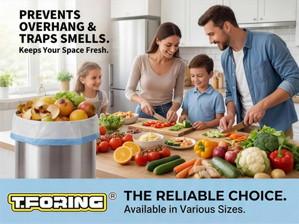 6 gallon bathroom trash bags drawstring clean garbage bags unscented plastic trash can liners