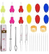 Needle Threaders Kit,29 Pcs Needle Threader Tool for Hand Sewing,Sewing Needle Threader for Embro...