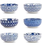 Selamica Ceramic Mini Dipping Bowls 3 inch Soy Sauce Dish Set, 2.7 oz Small Dip Bowl for Side Dis...