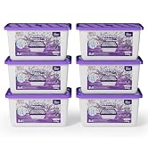 W&E Choice Moisture Absorbers With Lavender Scent, Portable Dehumidifier for Closet&Bathrooms, Ki...