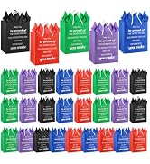 50-Piece Christmas Employee Appreciation Gift Bag Set - Includes 25 Luxury Gift Bags with Handles...