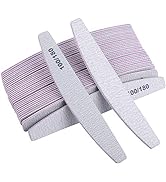 25 Pieces 100/180 Grits Nail Files and Buffers Professional Double Sided Emery Boards Manicure To...