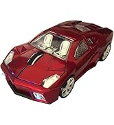 SDGSQHA Wireless Mouse Sports Car Mouse Computer Mouse Mice Optical 2.4GHz with Headlight 1600DPI...