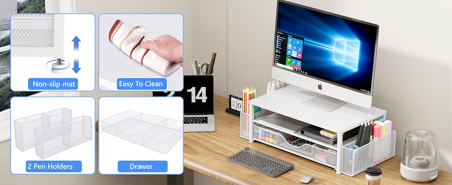 monitor stand for desk organizers and accessories computer stand riser office organization desktop