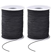Zealor Stretchy Bracelet String 2 Rolls 1mm Elastic Cord Sturdy Elastic Beading Cord 200 Yards St...