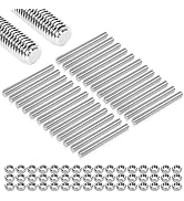 Arwnnklo 24 Pcs 304 Stainless Steel M3 Fully Threaded Rod,1"(26mm) Threaded Rod,Right Hand Thread...