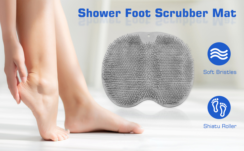 shower foot scrubber mat,shower foot and back scrubber,shower foot scrubber,foot cleaner