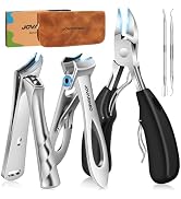 Nail Clippers for Seniors, Heavy Duty Ingrown Toenail Clippers with Long Handle, Wide Jaw Fingern...