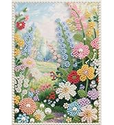 DIADAY 5D DIY Pearl Painting Kit for Adults, Floral Pearl Art with Diamond Special Shape Rhinesto...