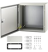 VEVOR NEMA Steel Enclosure, 16 x 16 x 8'' NEMA 4X Steel Electrical Box, IP66 Waterproof & Dustpro...