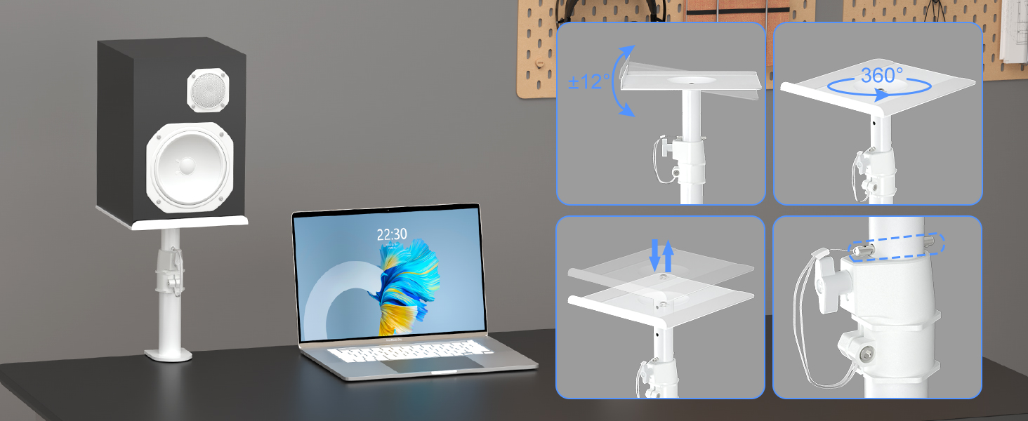 desktop speaker stand