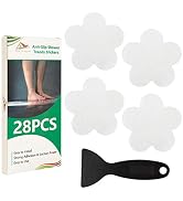 Non Slip Bathtub Stickers 28 PCS Adhesive Anti Slip Shower Stickers for Bath Tub,Bathroom,Stairs ...