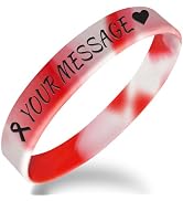 CYCLUSIVE Custom Classic Silicone Wristband - Personalized Rubber Bracelet - Customized for Motiv...