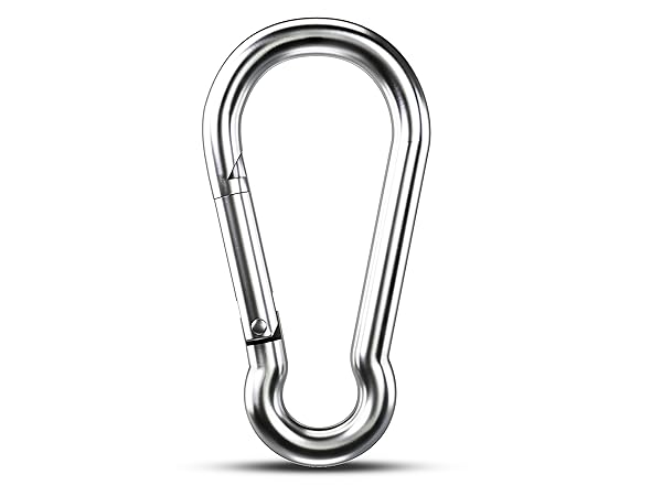 KINLINK 304 Stainless Steel Carabiner Clip Heavy Duty Spring Snap Hook Small Carabiner Clips