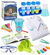 UNGLINGA Kids Science Experiment Kit with Lab Coat Scientist Costume Dress Up and Role Play Toys ...