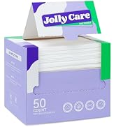 Jolly Care Disposable Face Towels, 10"×12" XL Face Towelette Disposable, Soft Makeup Remover Dry ...