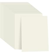 100 Sheets Cream Cardstock, 8.5" X 11" Card Stock Construction Paper Card Making Supplies, 180gsm...