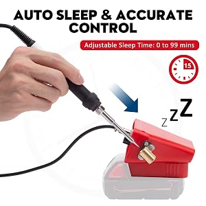 Auto sleep milwaukee soldering station