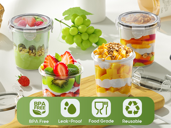 overnight oats jars with lid