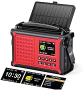 Mesqool S.A.M.E. NOAA Weather Alert Emergency Radio with Color Display | S.A.M.E. Weather Alerts,...