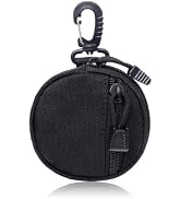 WisePoint Outdoor Coin Purse for Men, Nylon Coin Wallet Small Coin Pouch with Removable Hook, Lig...
