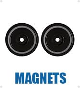 GPS Tracker Magnets, Set of 2, 1 Inch, Strong Neodymium Magnet Epoxy Nickel Copper Coating Weathe...