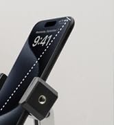 ROCKFREE Clip Phone Holder for Desk,Table,Desktop Baffle,Flat Surface, Pipe,Pole,Music Stand,with...