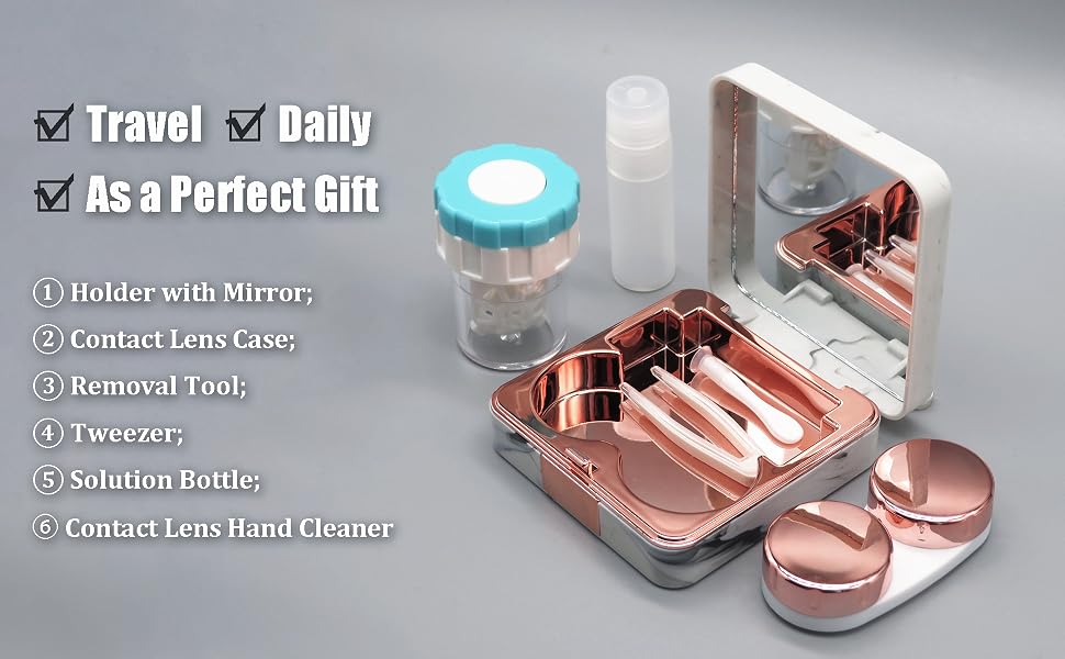 contact lens case travel kit