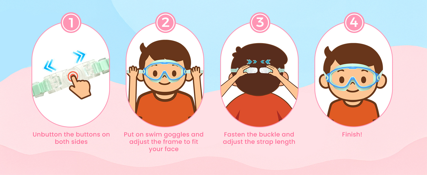 hd swimming goggles kids