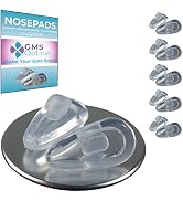 GMS Optical Air Bag Slide in Silicone Nose Pads - 15mm Med Length / 2.8mm Med Thickness - for Gla...