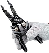 groword 9 in 1 Wire Stripper Tool, Wire Strippers electrical, 8" Cable Cutting Tool for Wire Stri...