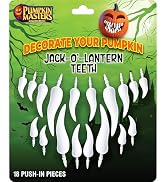 Pumpkin Masters Premium Jack-O-Lantern Teeth – Easy-to-Insert Teeth for Creating Unique and Spook...