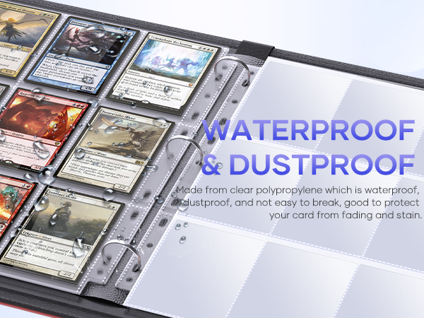 Made of high quality clear polypropylene. Acid Free, Water resistance