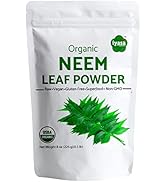 Iyasa Holistics Organic Neem Powder, USDA Certified Azadirachta Indica, Ayurveda herb, Supports B...