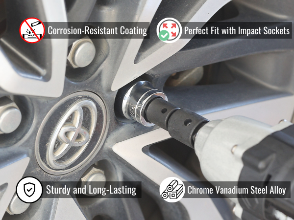 Impact Socket Adapter and Reducer Set