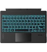 Inateck for Surface Pro 7 Keyboard with Precision Touchpad, Bluetooth 5.3, 7-Color Backlight, Com...