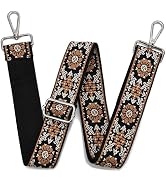 Purse Strap Adjustable Replacement Crossbody Bag Strap Retro Jacquard Embroidery Shoulder Straps ...