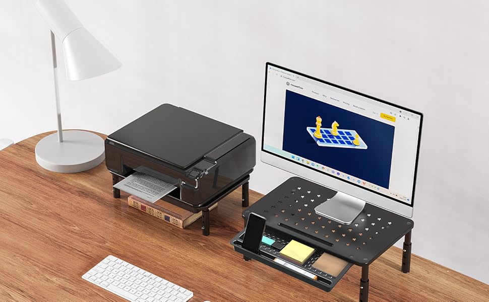 monitor stand riser with drawer