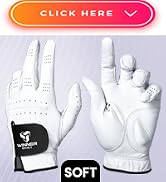 WINNER SPIRIT Miracle Grip Soft Training Golf Glove Consistent Stable Grip with Cabretta Leather
