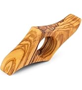 TILISMA Olive Wood Book Page Holder – Handmade Thumb Reading Accessories – Wooden Ring for Readin...